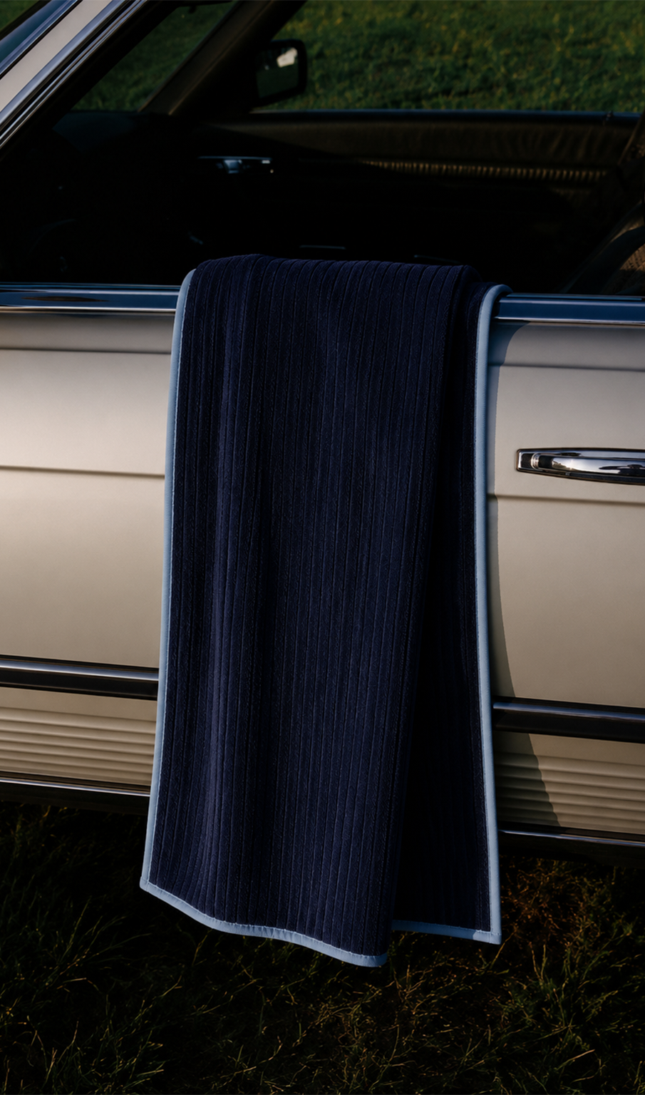 Blue Rıb Towel