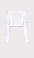 Satin Arm Detailed  Top