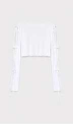 Satin Arm Detailed  Top