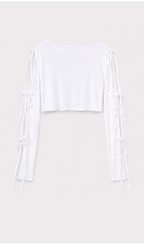 Satin Arm Detailed  Top