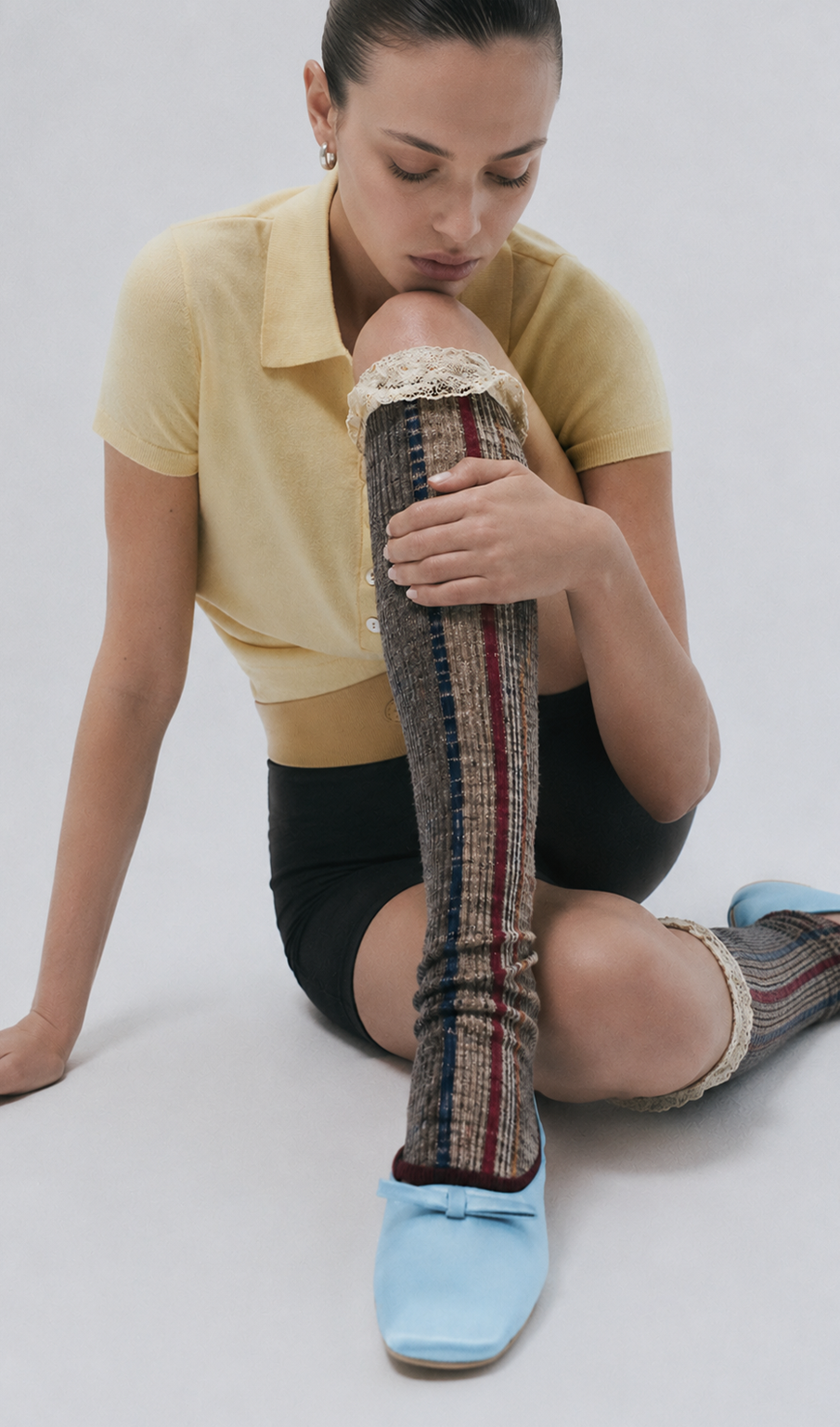 Stripped Leg Warmer