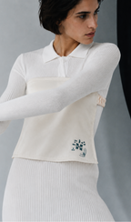 Silk Embroidered Top