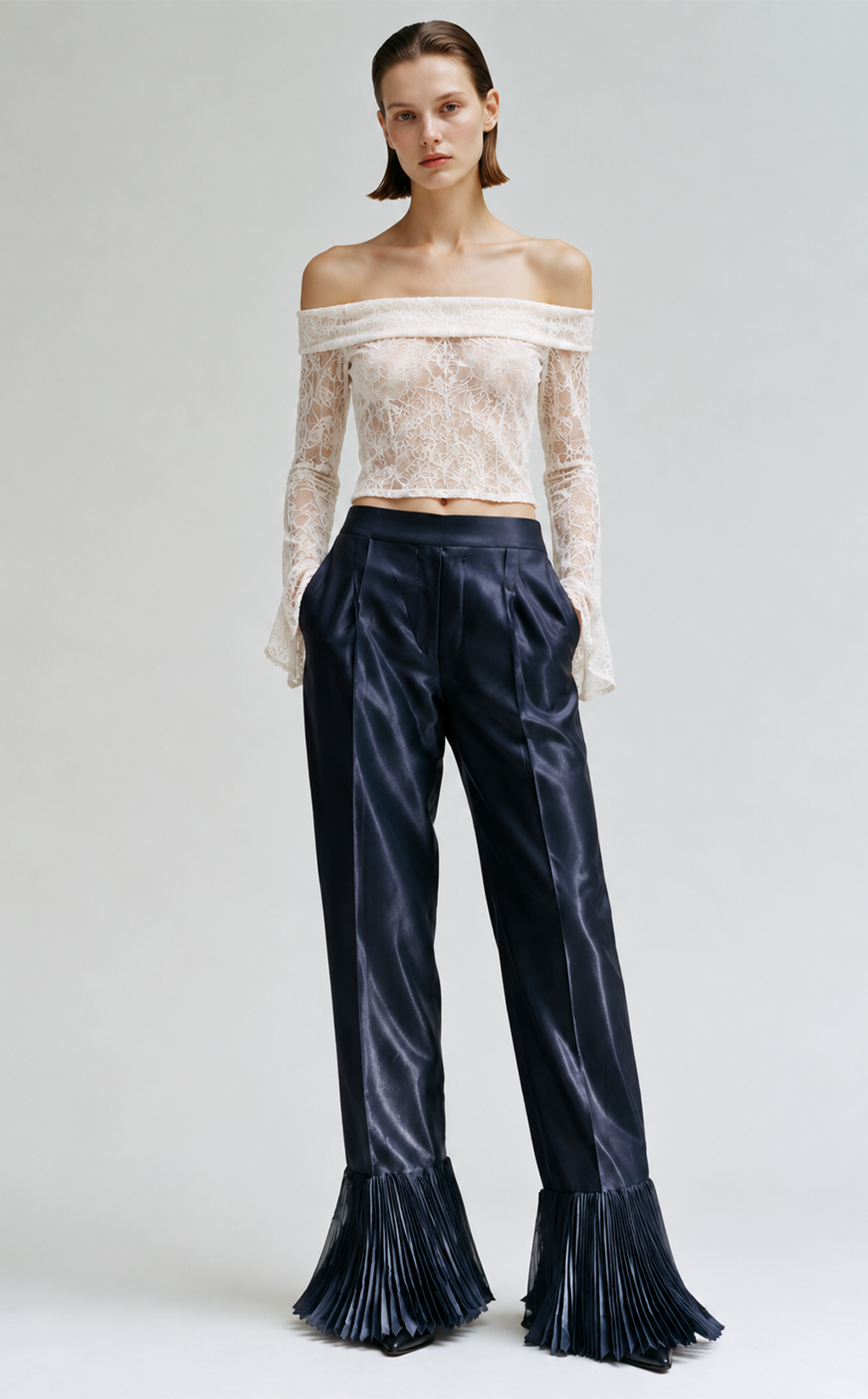 C.005 Folded Lace Top | One of a Kind