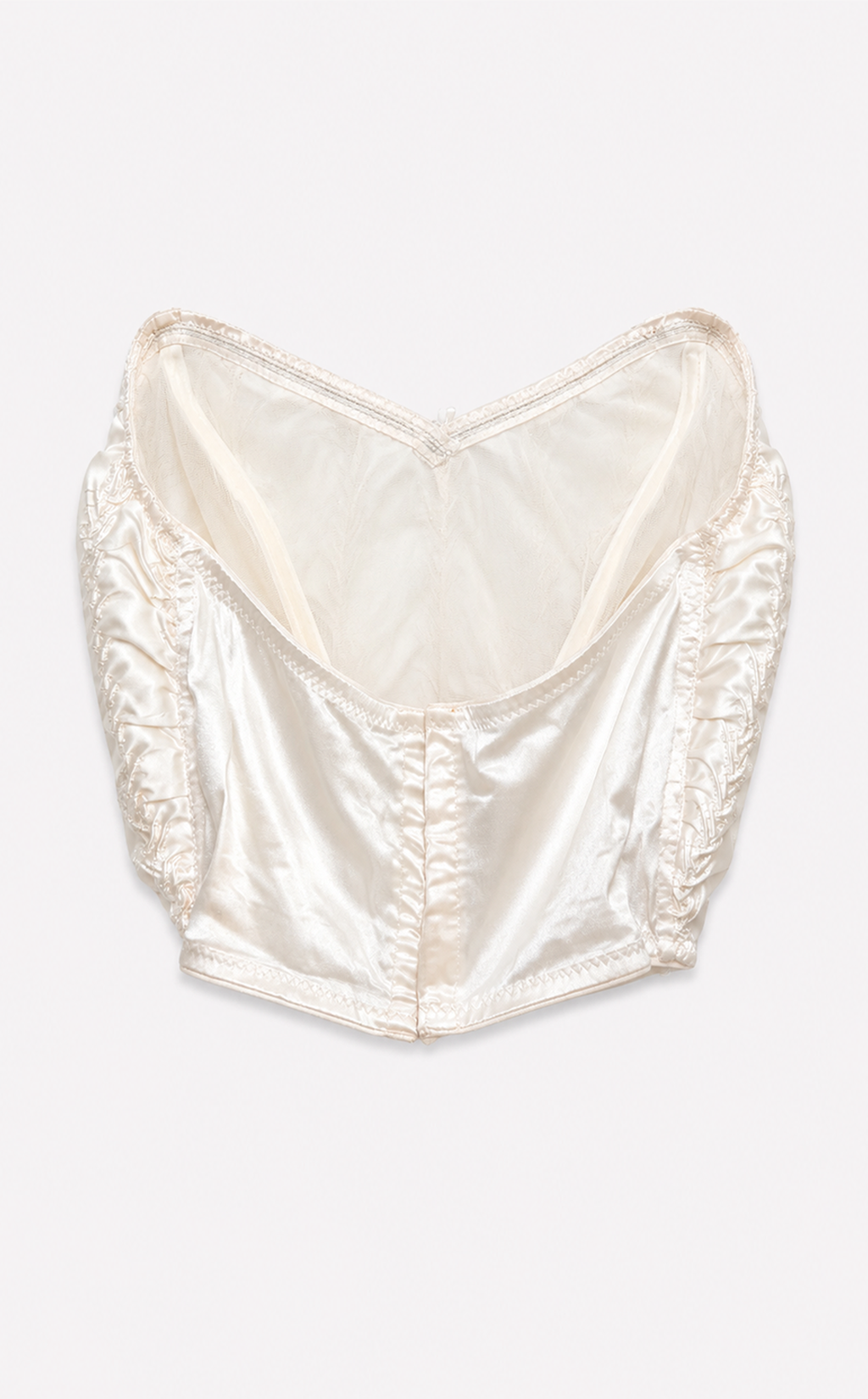 C.008 Pearl Silk Satin Bustier | One of a Kind