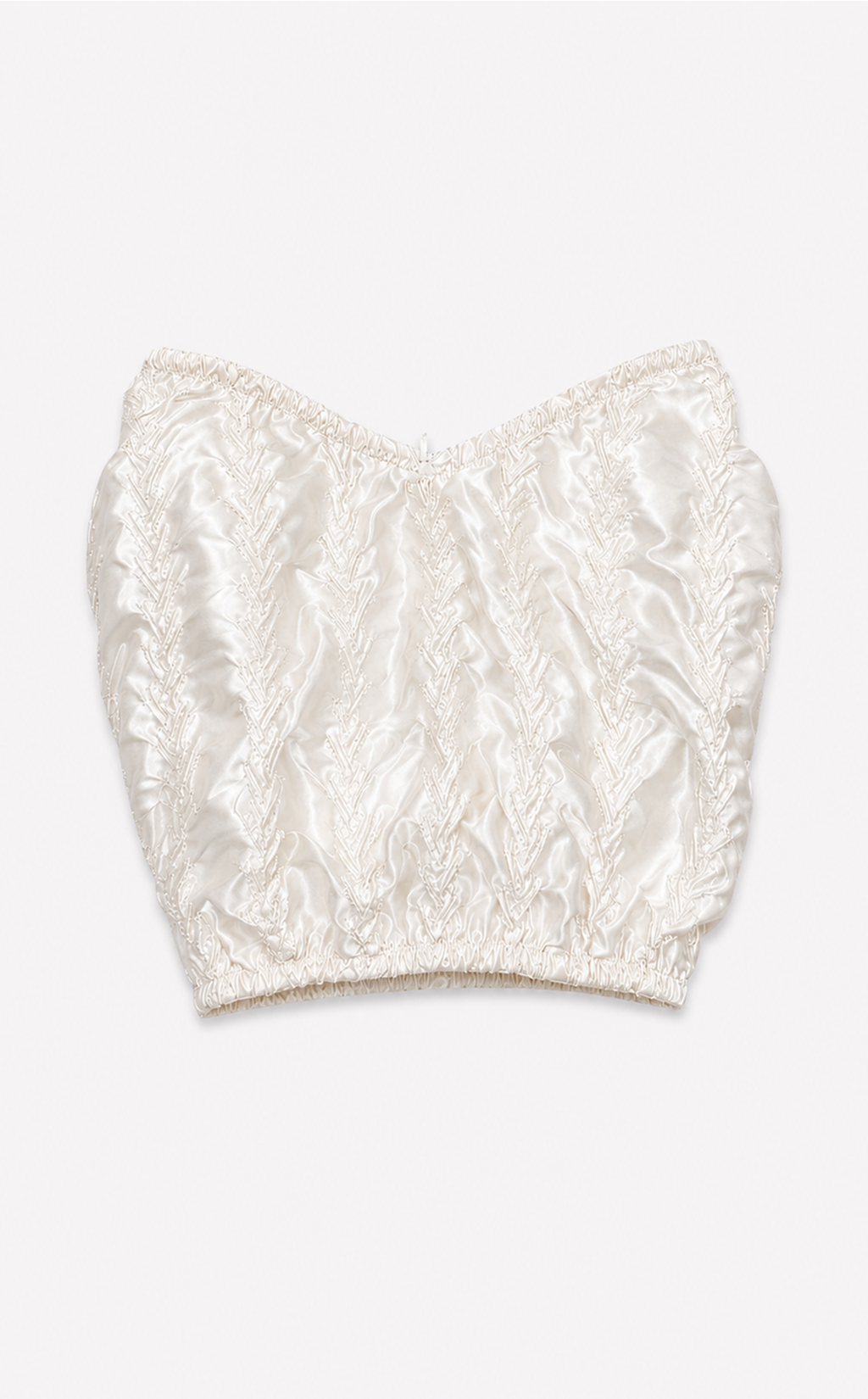 C.008 Pearl Silk Satin Bustier | One of a Kind