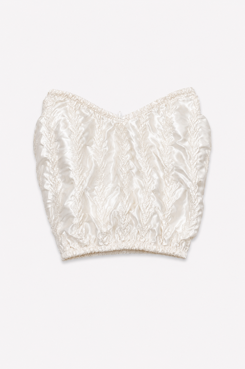 Chevron Ruche Bustier