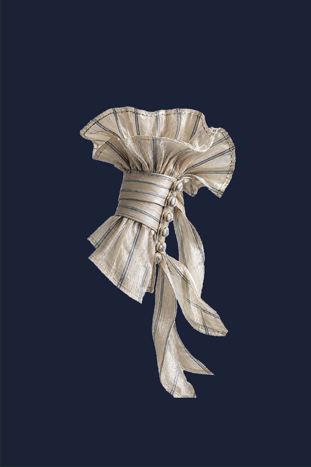 B.001 Striped Silk Cuff | Bespoke Archive