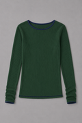 Ribbed Long Sleeve Green
