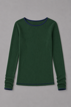 Ribbed Long Sleeve Green