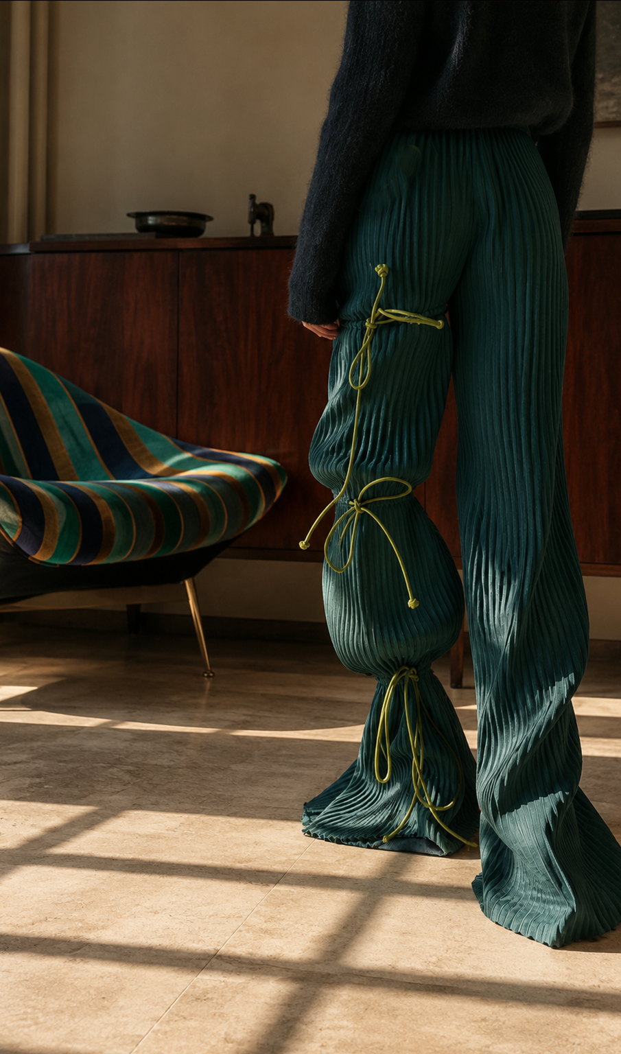 TIDAL PLEAT TROUSERS