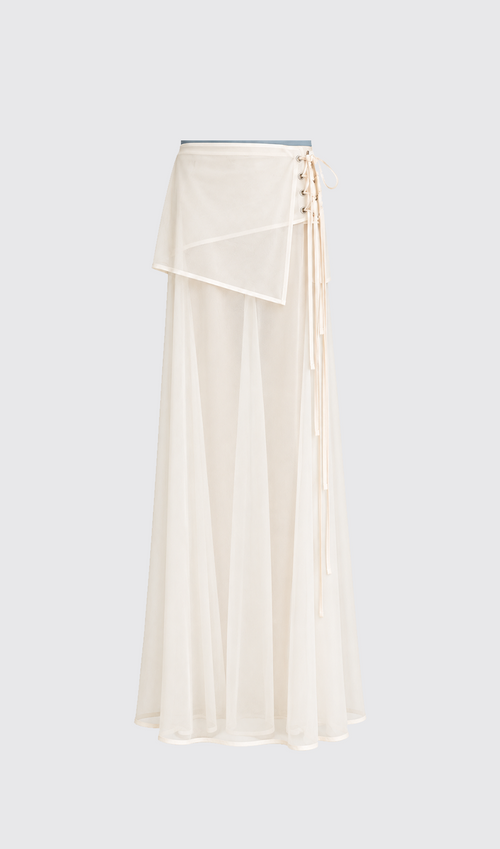 C.001 — Laced Sheer Skirt